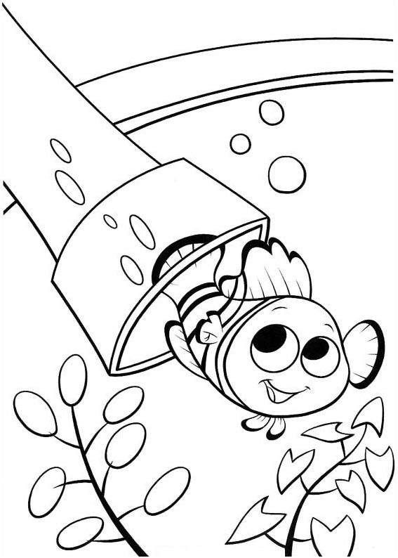 Dibujo de Feliz Nemo para Colorear
