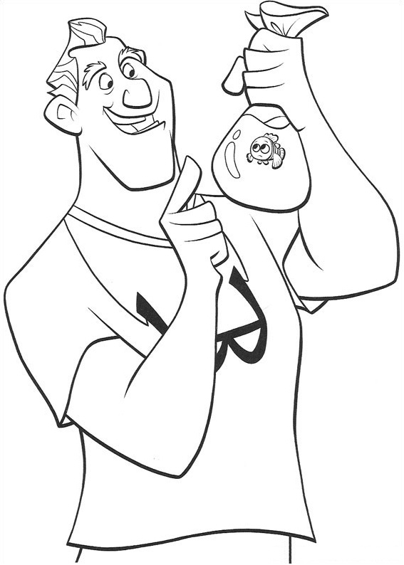 Dibujo de Philip y Nemo para Colorear