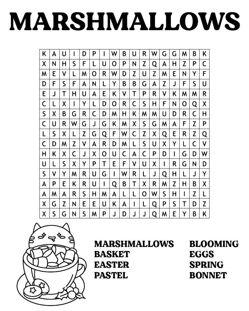 Dibujo de Easter Word Searches For Everyone Coloring Page para Colorear