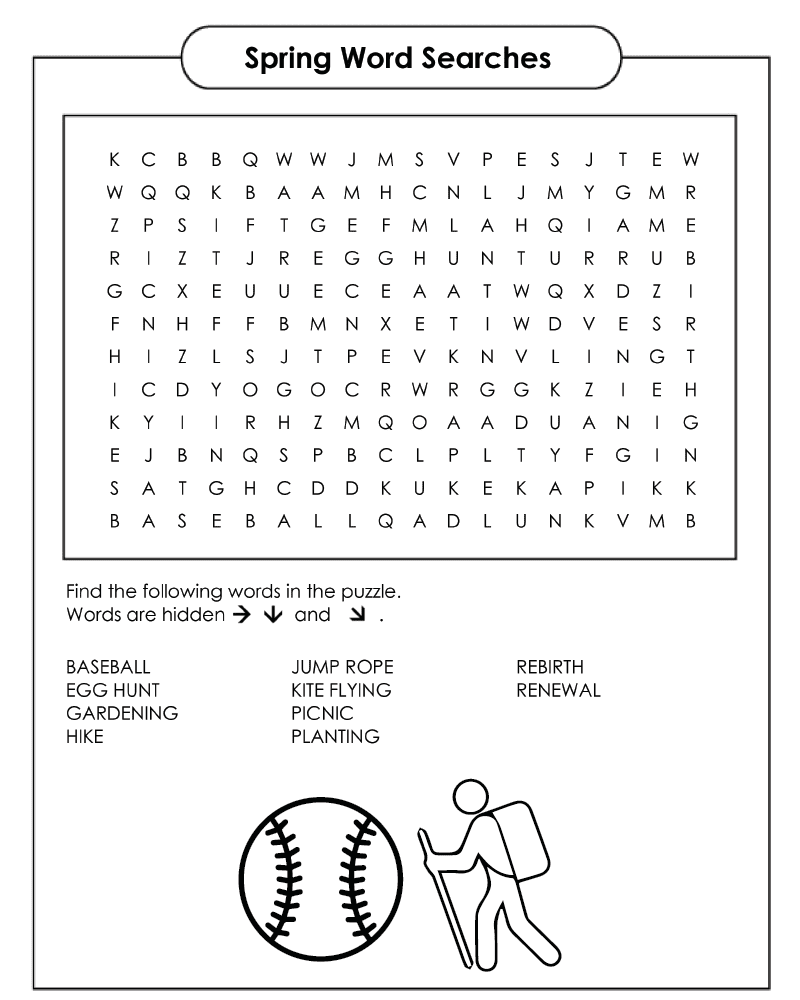 Dibujo de Learn Spring Word Searches Coloring Page para Colorear