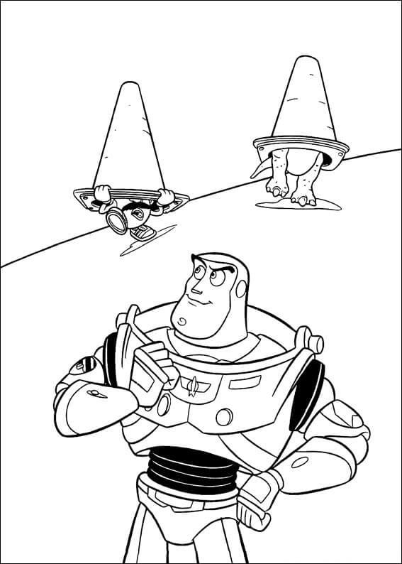 Dibujo de Buzz Lightyear Perfecto para Colorear