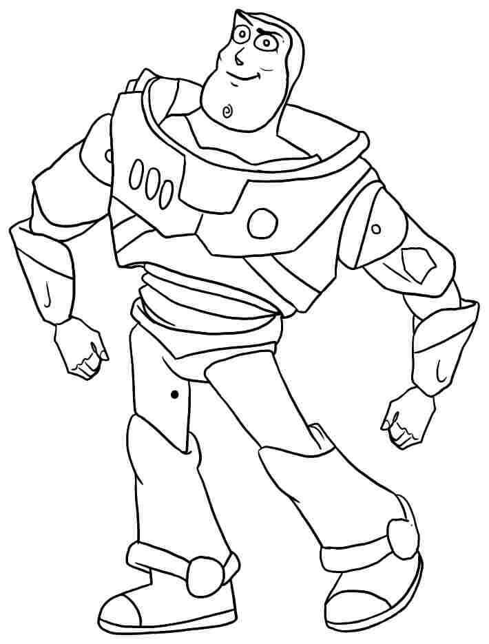 Dibujo de Básico Buzz Lightyear para Colorear