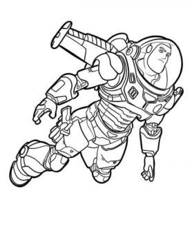 Dibujo de Impresionante Buzz Lightyear para Colorear