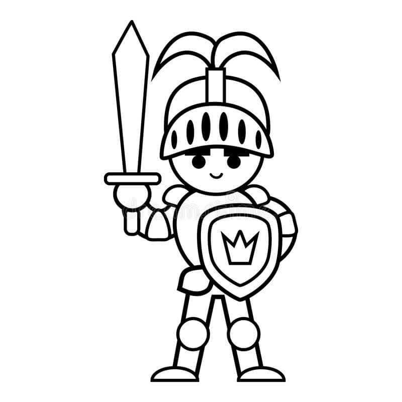 Dibujo de Caballero en línea para Colorear