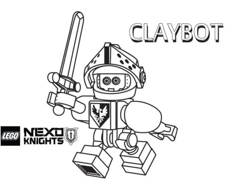Dibujo de Claybo de Nexo Knights para Colorear