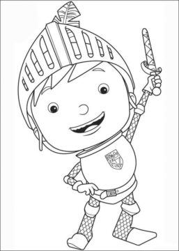Dibujo de Mike el Caballero para Colorear