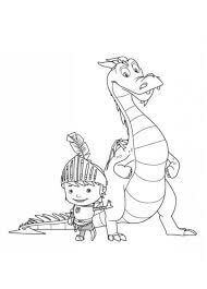 Dibujo de Mike el Caballero y el Dragn para Colorear