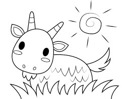 Dibujo de Cabra para Colorear