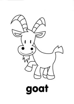 Dibujo de Sonrisa de Cabra Vieja para Colorear
