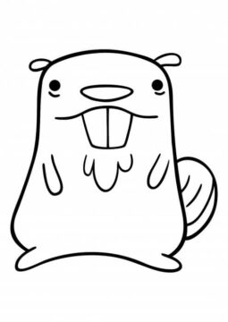 Dibujo de Castor de Gravity Falls para Colorear