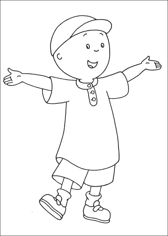 Dibujo de Caillou para Colorear