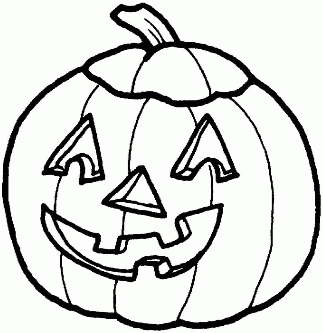 Dibujo de Calabaza básica 2 para Colorear