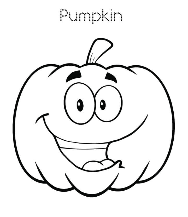 Dibujo de Calabaza de la Diversion para Colorear