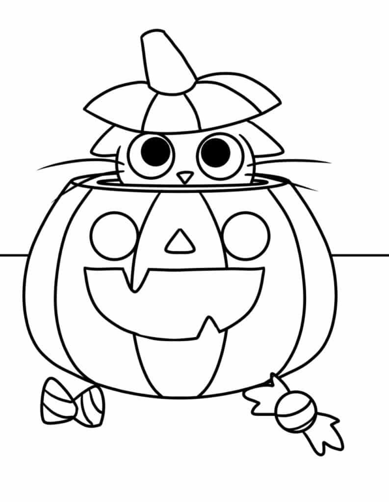 Dibujo de Calabaza Increible para Colorear