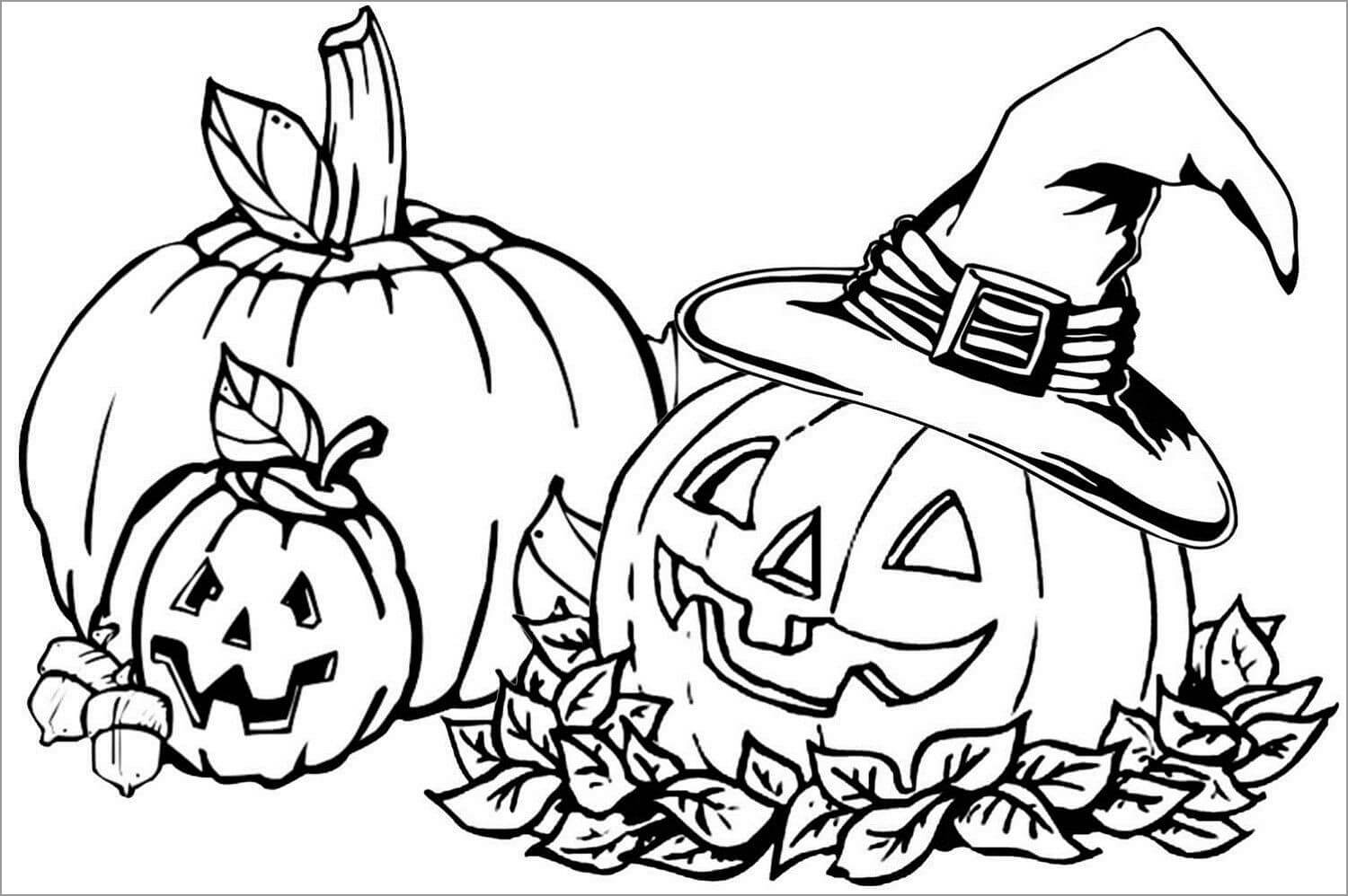 Dibujo de Calabaza Perfecta para Colorear
