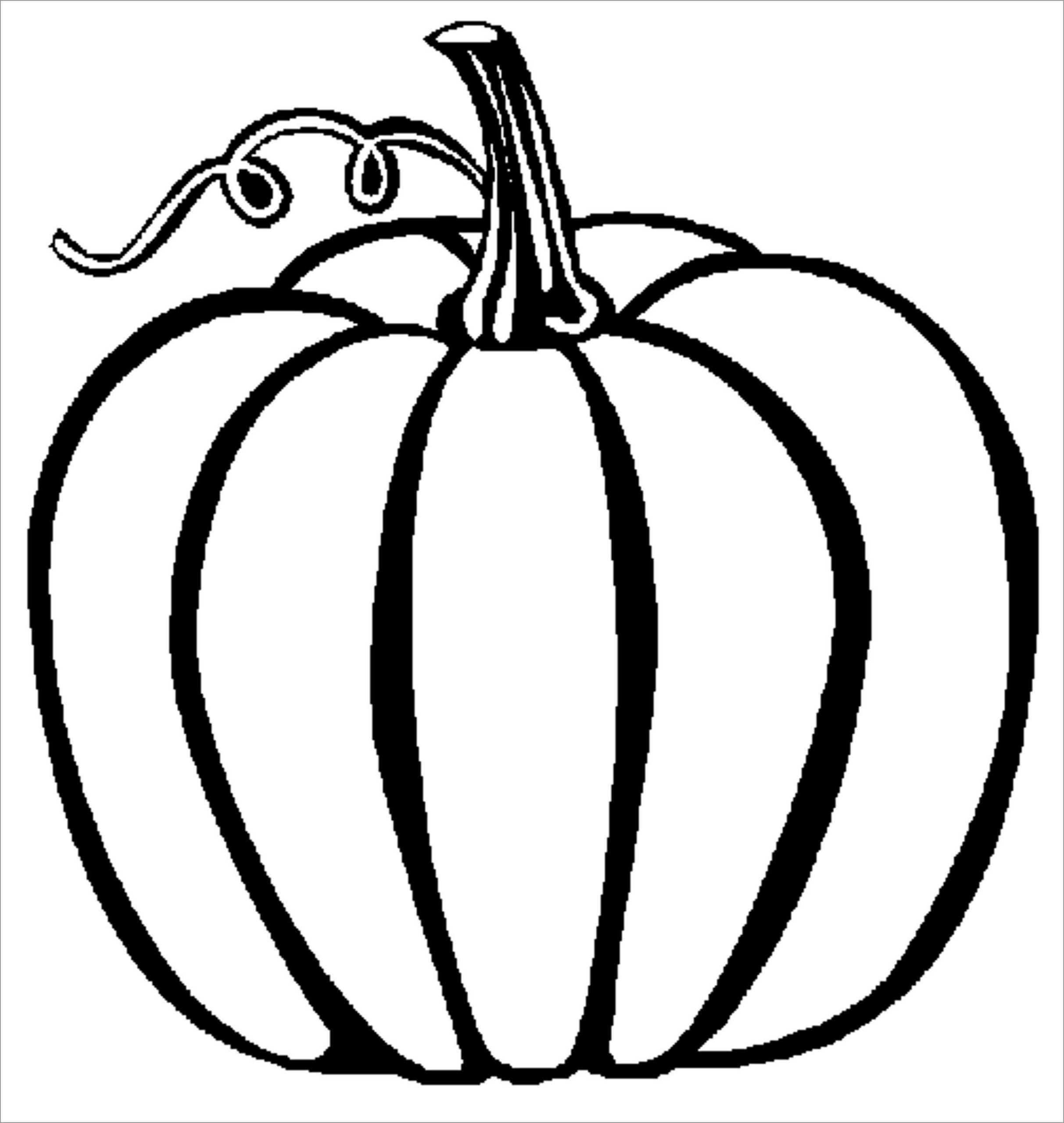 Dibujo de Calabaza para Colorear