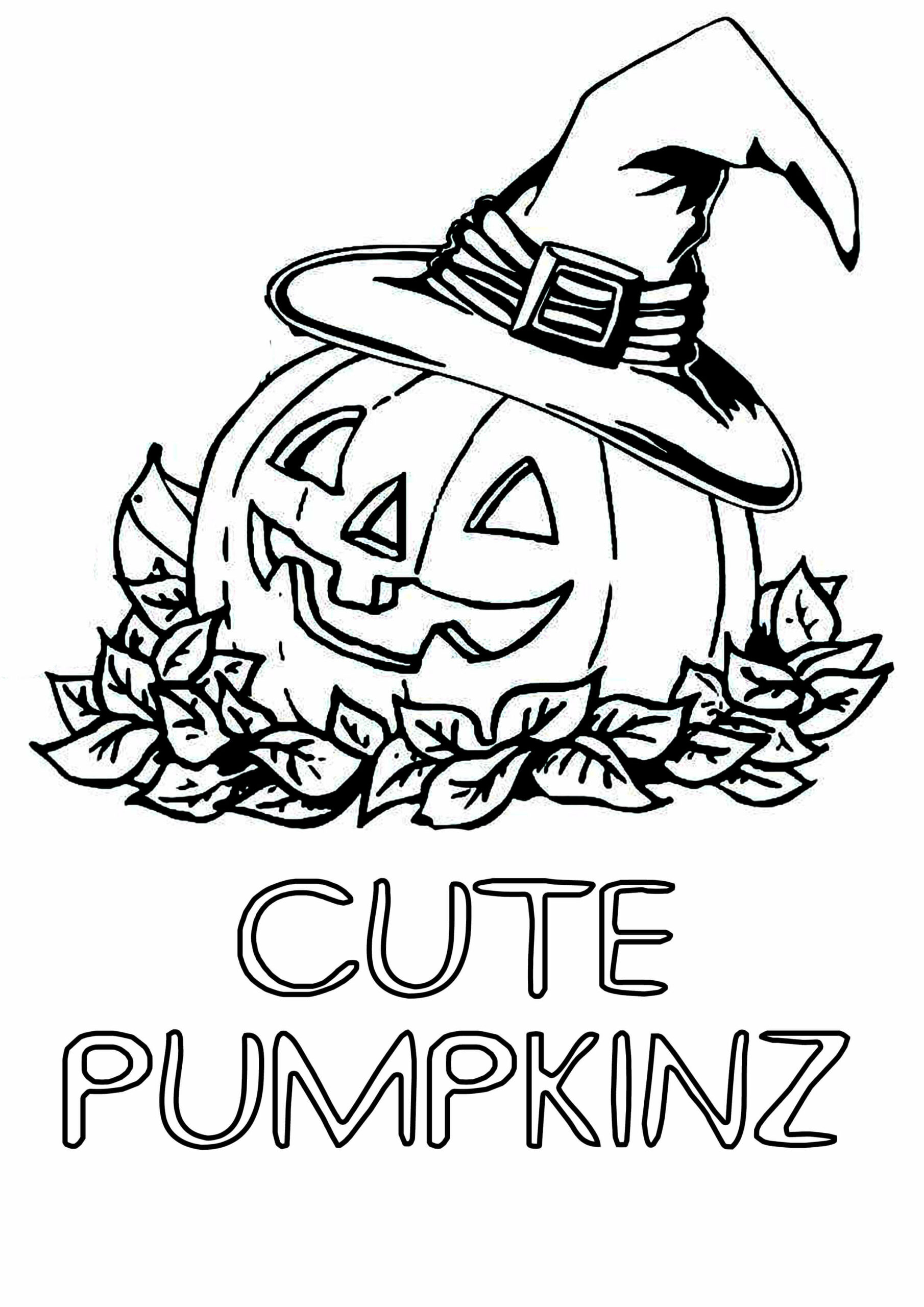 Dibujo de Linda Calabaza para Colorear