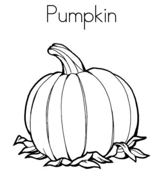 Dibujo de Impresionante Calabaza para Colorear