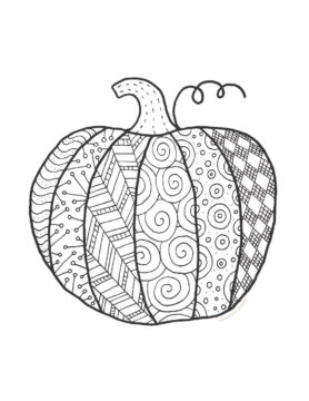 Dibujo de La Calabaza Es para Adultos para Colorear