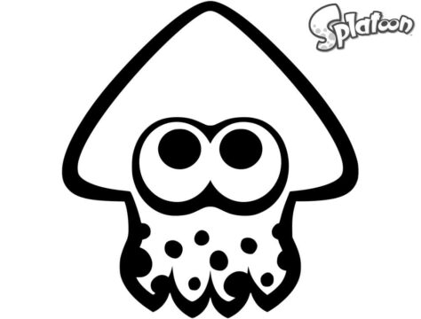 Dibujo de Calamar Splatoon para Colorear