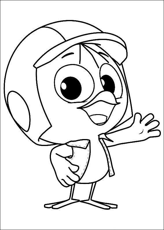 Dibujo de Calimero Divertido para Colorear