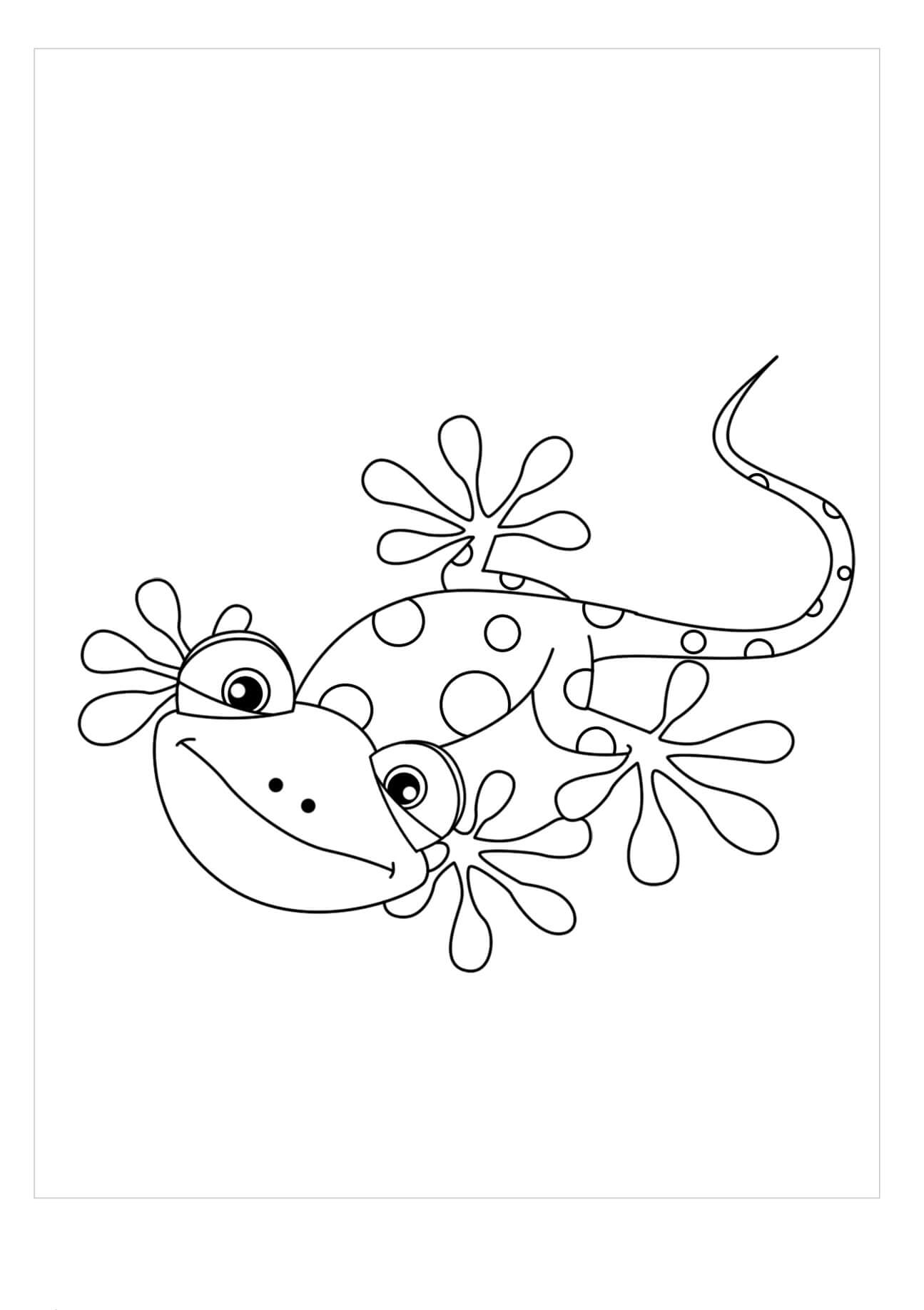 Dibujo de Camalen Kawaii para Colorear