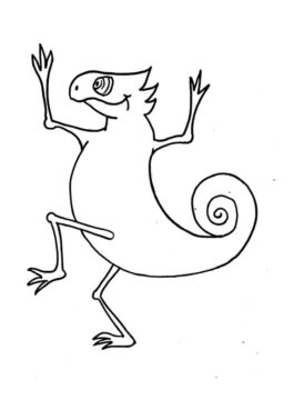 Dibujo de Camalen para Colorear