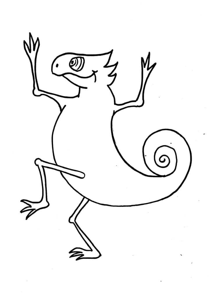 Dibujo de Camalen para Colorear