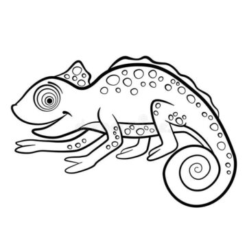 Dibujo de Diversin del Camalen para Colorear