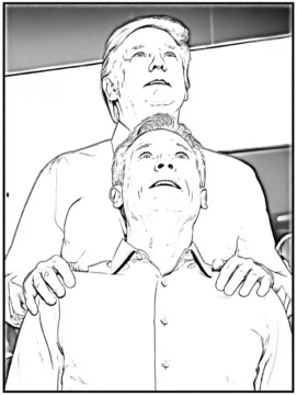 Dibujo de Imgi 5 Trump Kiss Cam Coloring Sheet Viral Meme Line Art para Colorear