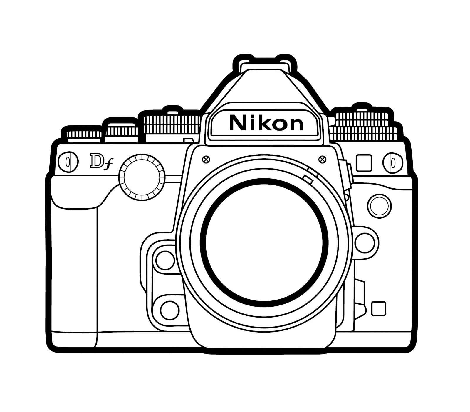 Dibujo de Cmara Nikon para Colorear