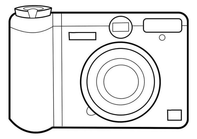 Dibujo de Cmara Simple para Colorear