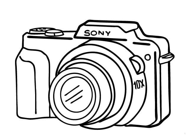 Dibujo de Cmara Sony para Colorear
