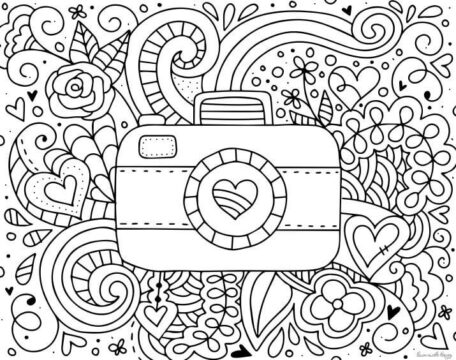 Dibujo de La Cmara Es para Adultos para Colorear