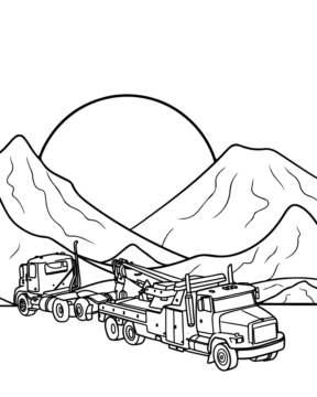 Dibujo de Rescue Mission Tow Truck Coloring Pages para Colorear