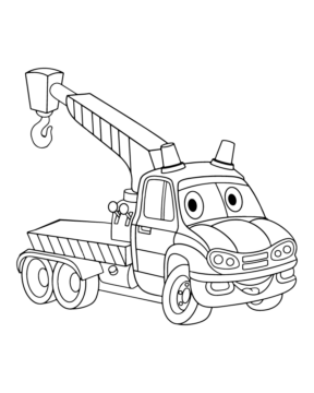 Dibujo de Tow Truck For Kids Coloring Pages para Colorear