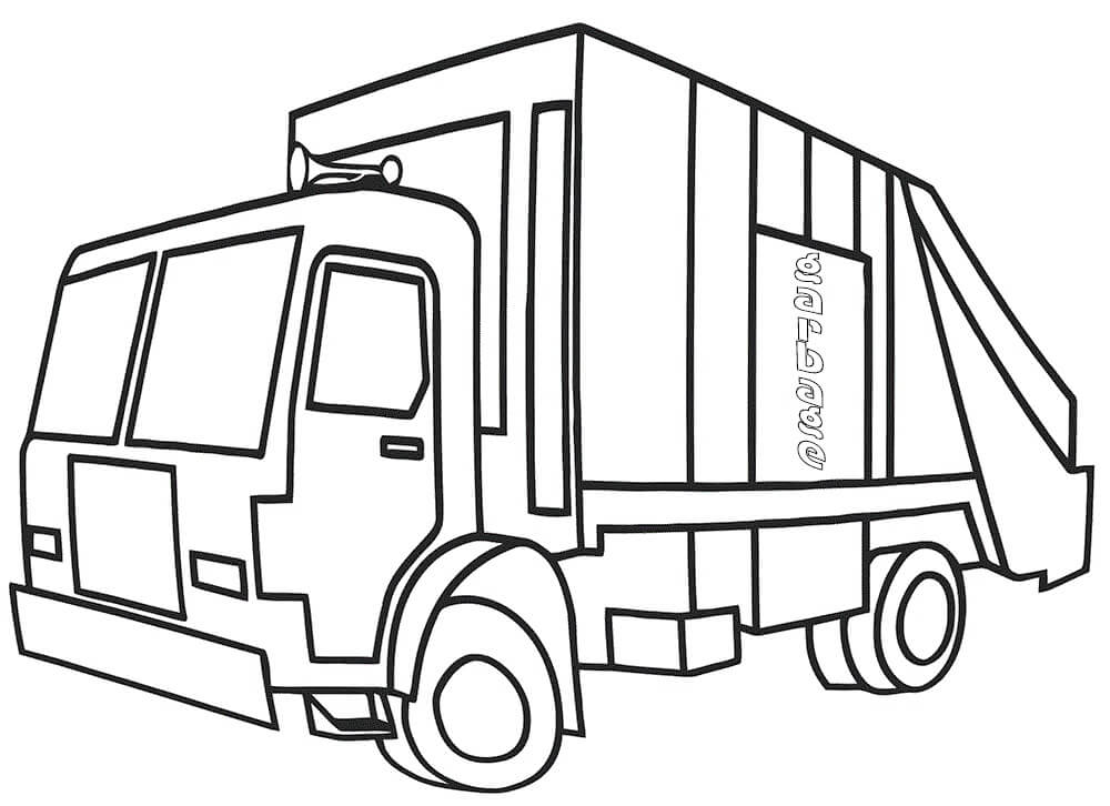 Dibujo de Buen Camin de Basura para Colorear