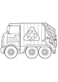 Dibujo de Camin de la Basura para Colorear