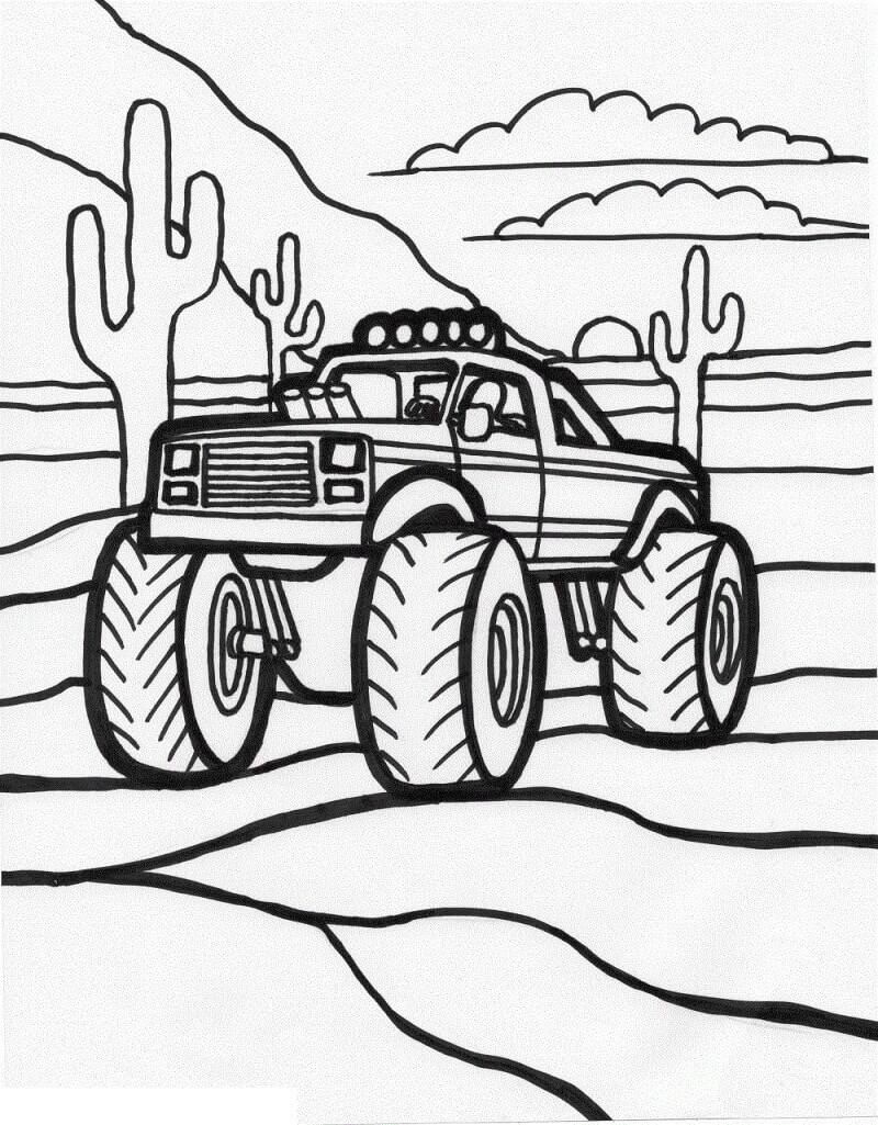 Dibujo de Buen Camin Monstruo para Colorear