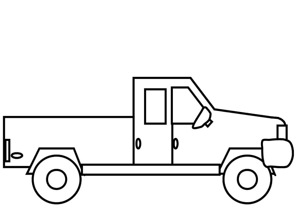 Dibujo de Bonito camión para Colorear