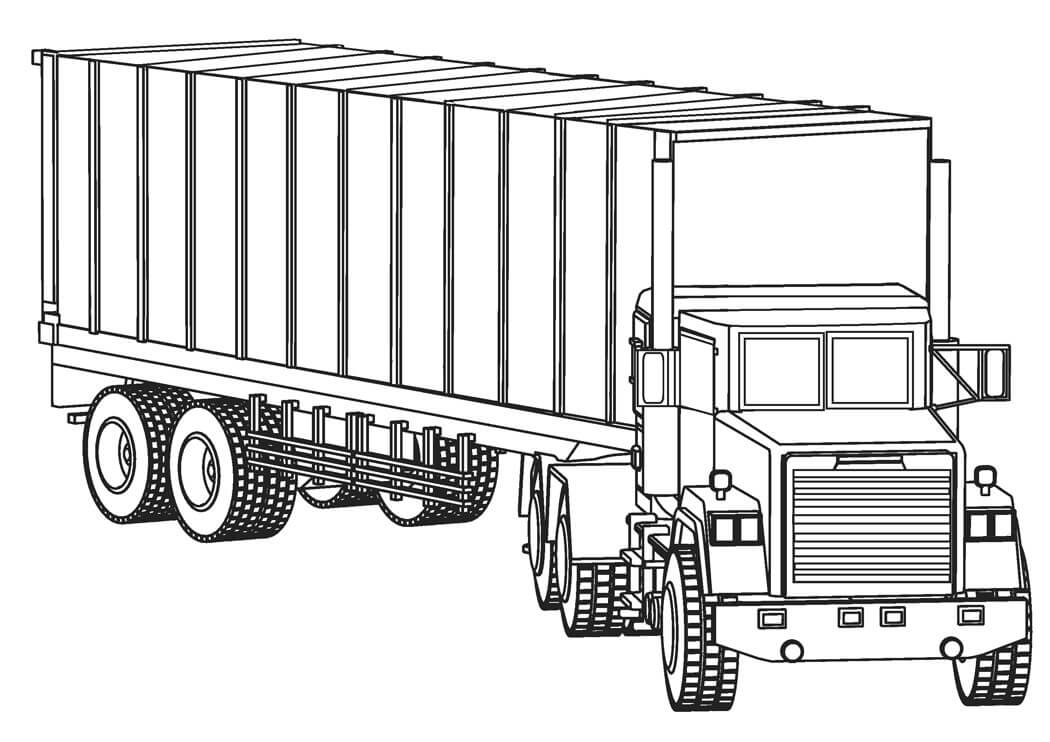 Dibujo de Camión básico para Colorear