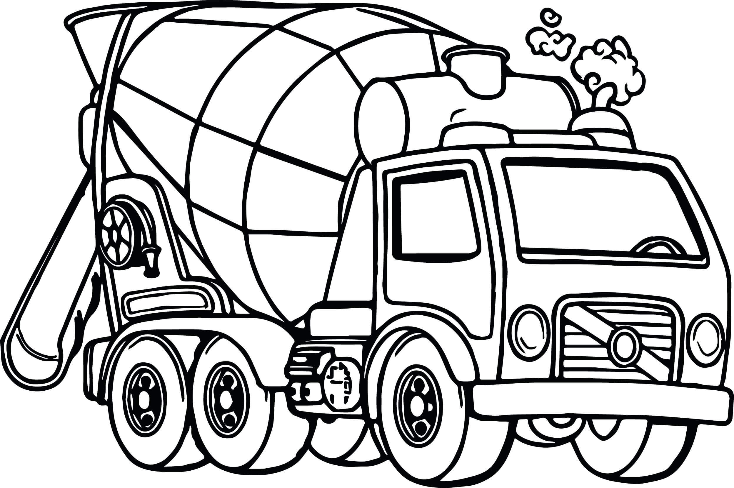 Dibujo de Camión de Excelencia para Colorear