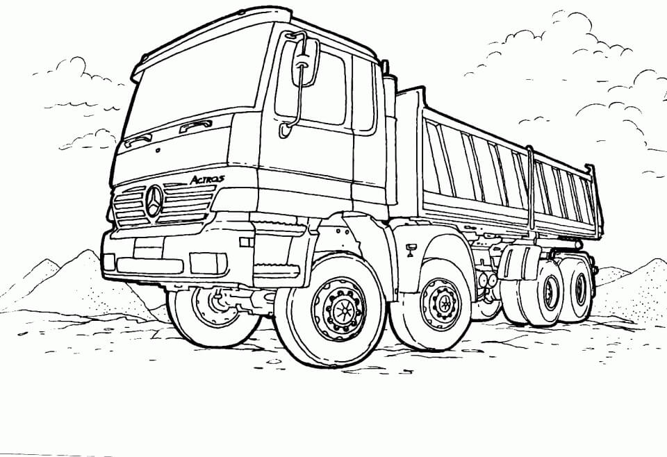 Dibujo de Camioneta Perfecta para Colorear
