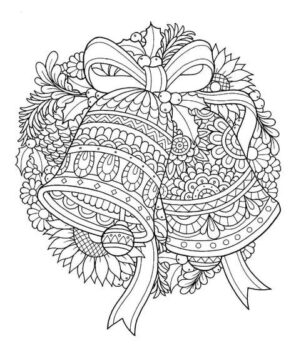 Dibujo de Mandala de Campana para Colorear