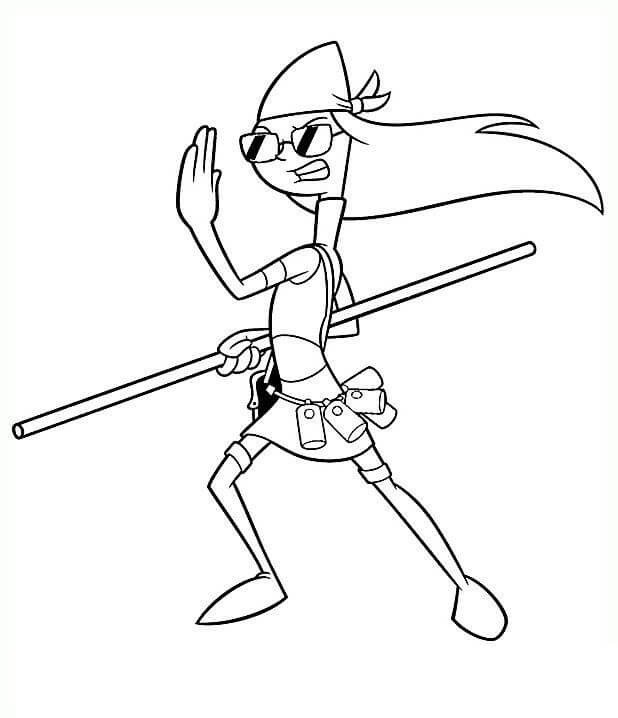 Dibujo de Candace Gracioso para Colorear