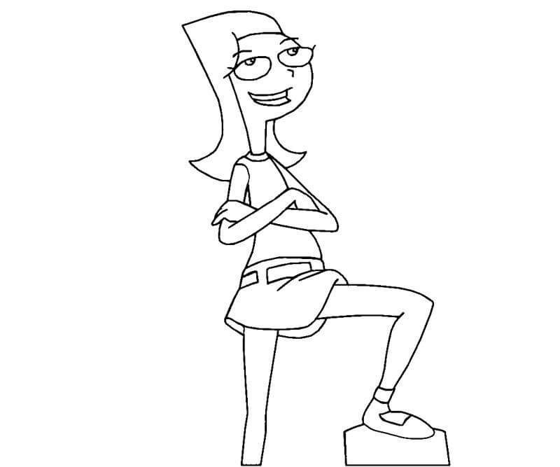 Dibujo de Candace Normal para Colorear