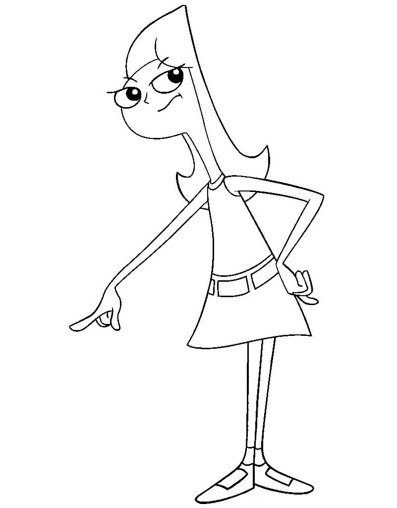 Dibujo de Candace Perfecta para Colorear