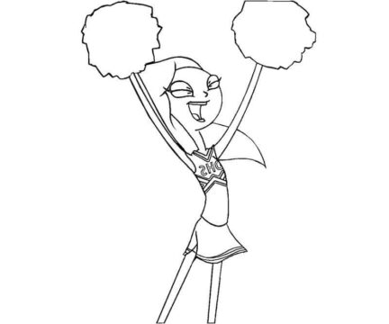 Dibujo de Feliz Candace para Colorear