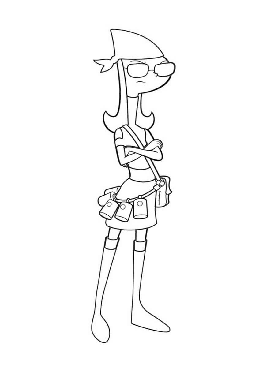 Dibujo de Genial Candace para Colorear