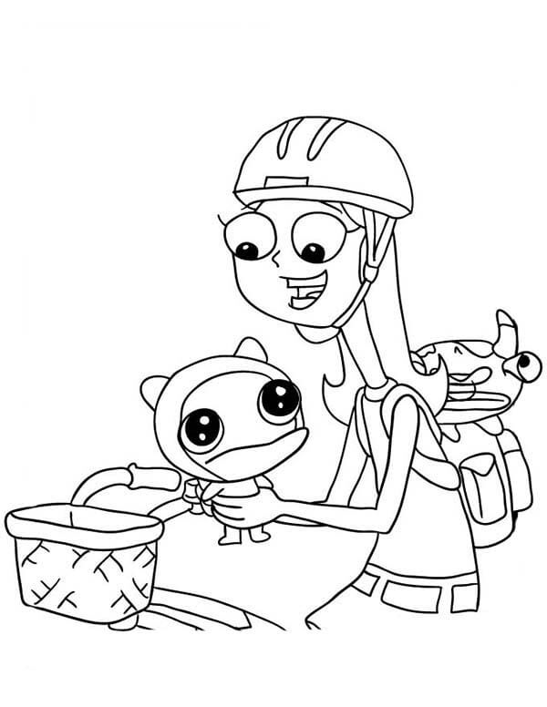 Dibujo de Increble Candace para Colorear